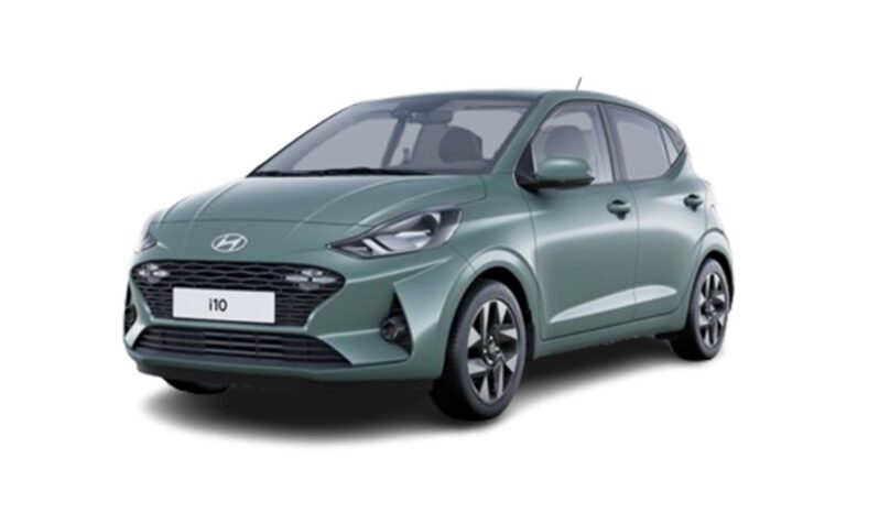 Vista frontal Hyundai i10 en renting