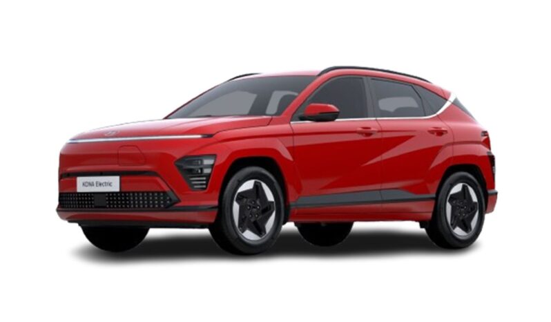 Vista frontal Hyundai Kona Eléctrico en renting