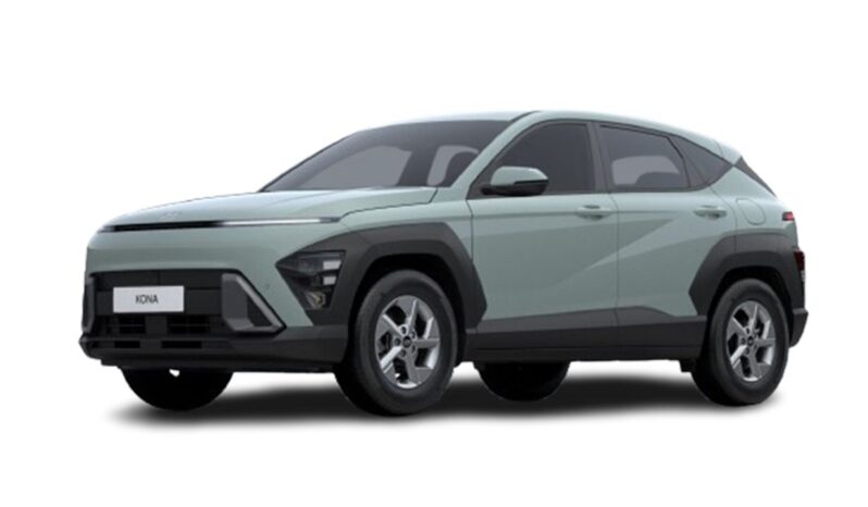 Vista frontal Hyundai Kona Hybrid en renting