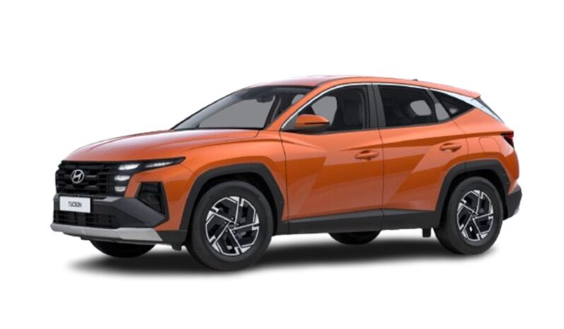 Vista frontal Hyundai Tucson en renting