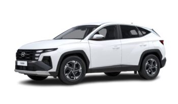 Vista frontal Hyundai Tucson Hybrid en renting