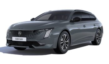 Vista frontal Peugeot 508 SW Hybrid en renting