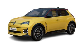 Vista frontal Renault 5 Eléctrico renting