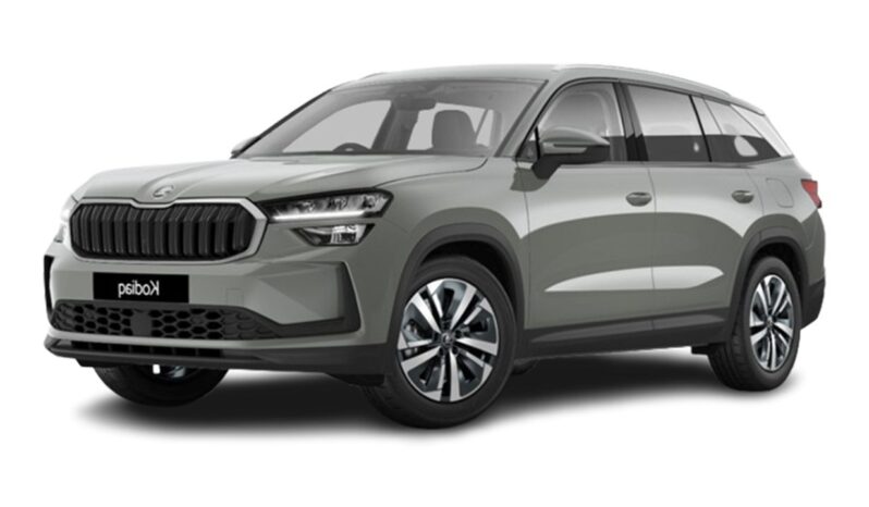 Vista frontal Skoda Kodiaq Hybrid en renting