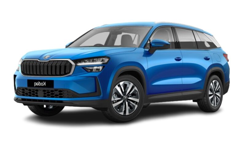 Vista frontal Skoda Kodiaq Plug-In Hybrid en renting