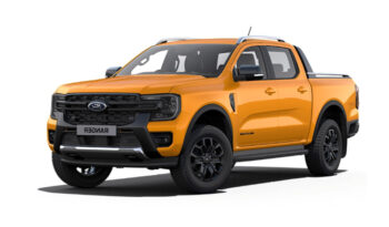 Vista frontal Ford Ranger Wildtrak 4x4 en renting