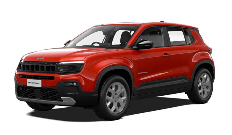 Vista frontal Jeep Avenger Altitude en renting