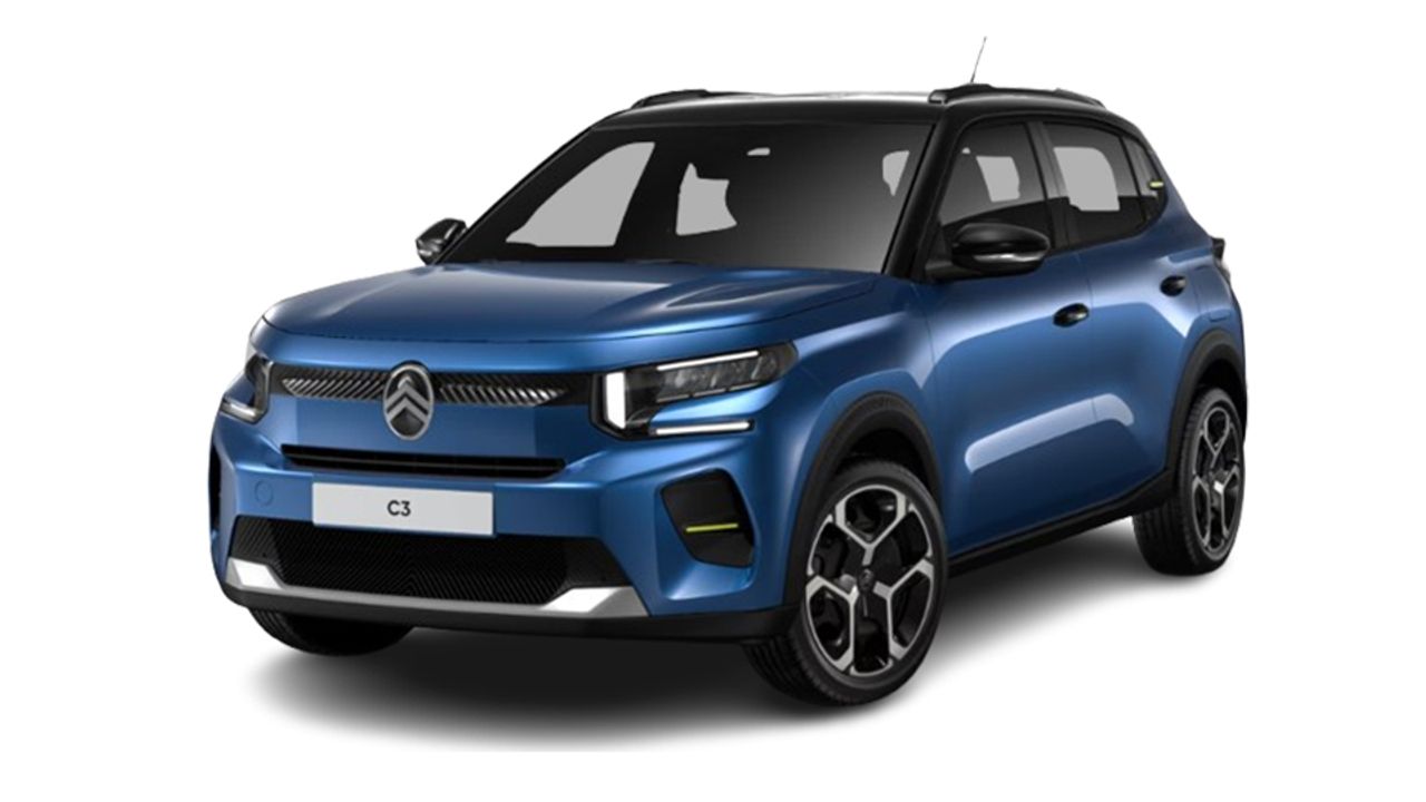 Renting Citroën C3 Turbo 100 Plus frontal