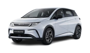 Vista frontal BYD Dolphin en renting