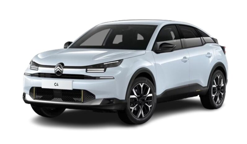 Vista frontal Citroën C4 Hybrid en renting
